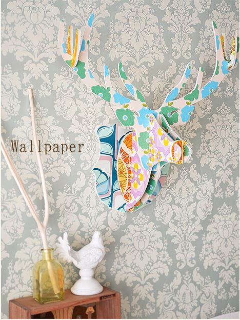 なんと手作り 鹿のトロフィー 型紙無料ダウンロードできるし 壁を飾る 海外インテリア実践 Nest Interior